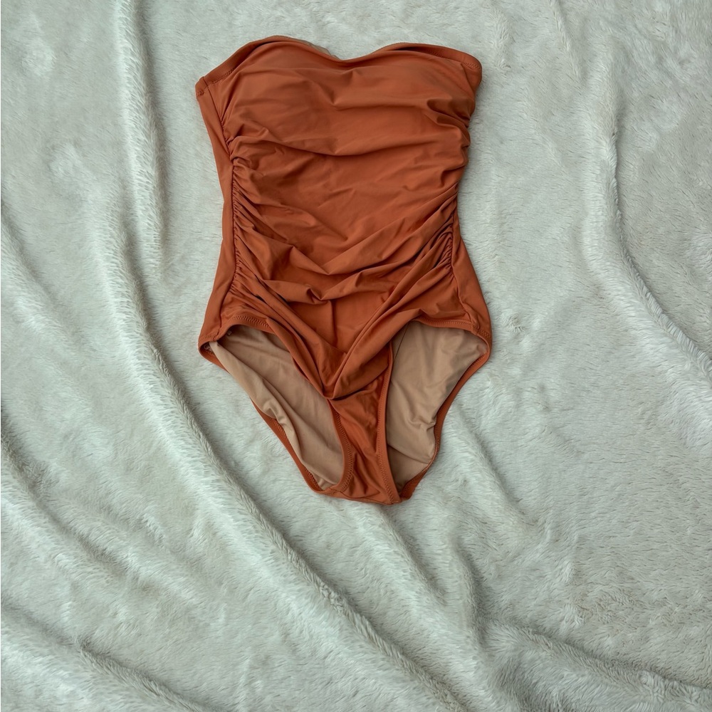 J. Crew Rust One Piece Swimsuit